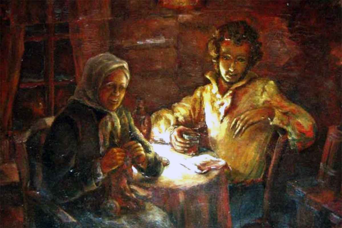 Зимний вечер - Пушкин, иллюстрация