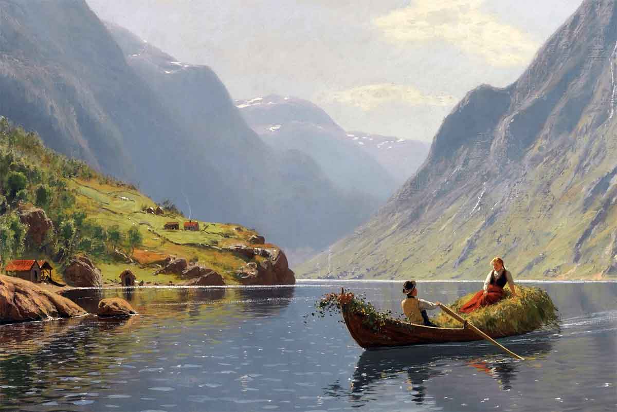 Норвежские пейзажи Ханс даль (1849 - 1937)