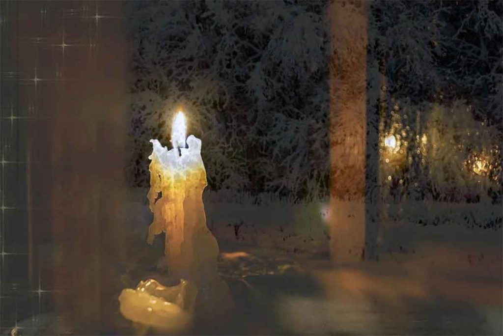 Зимняя ночь - Пастернак, иллюстрация