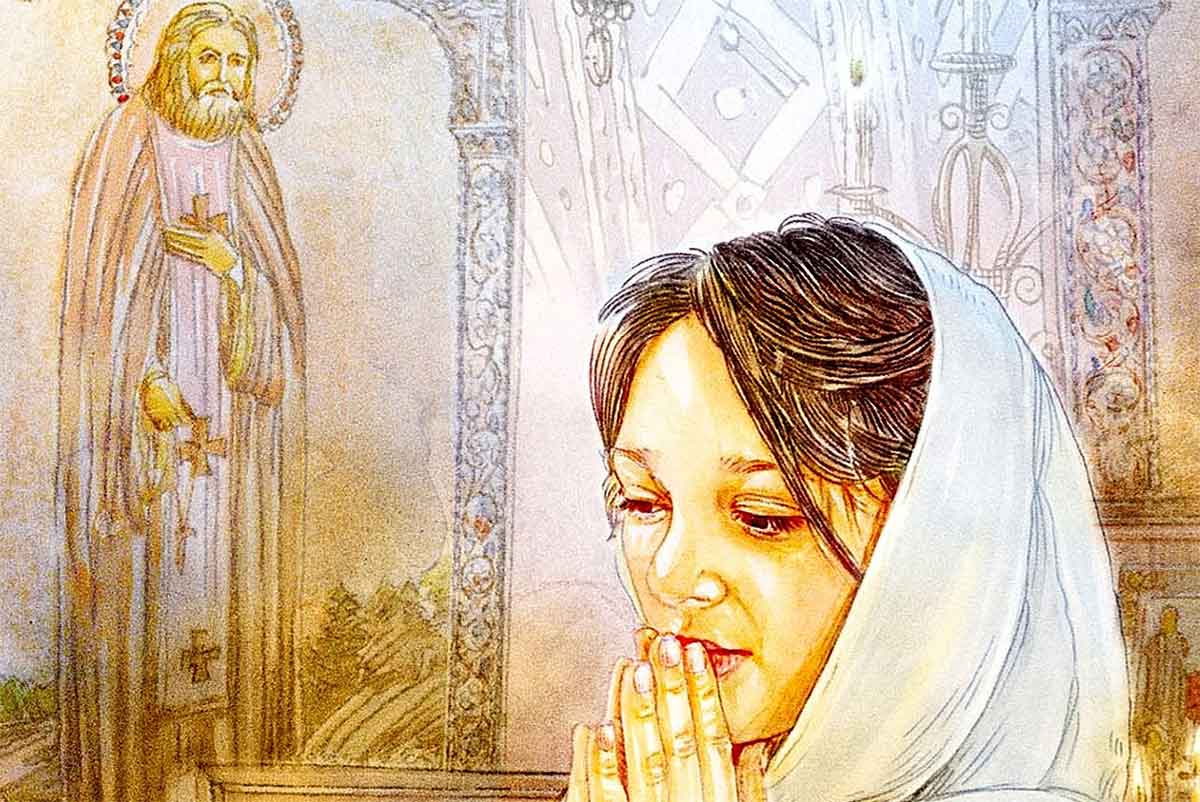 Молитва - Ахматова, иллюстрация