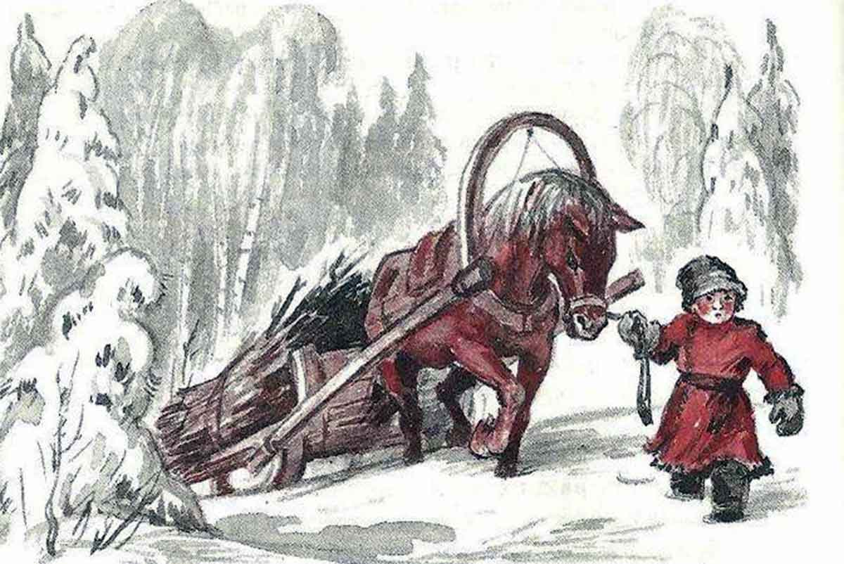 Некрасов - Мужичок с ноготок, иллюстрация