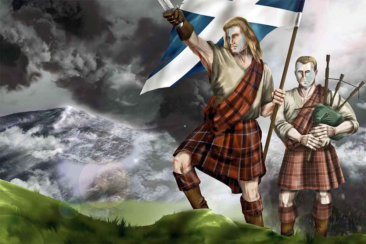 Роберт Бернс - Шотландская слава, иллюстрация