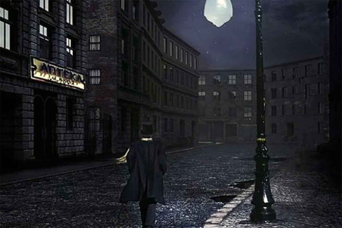 Ночь, улица, фонарь, аптека - иллюстрация