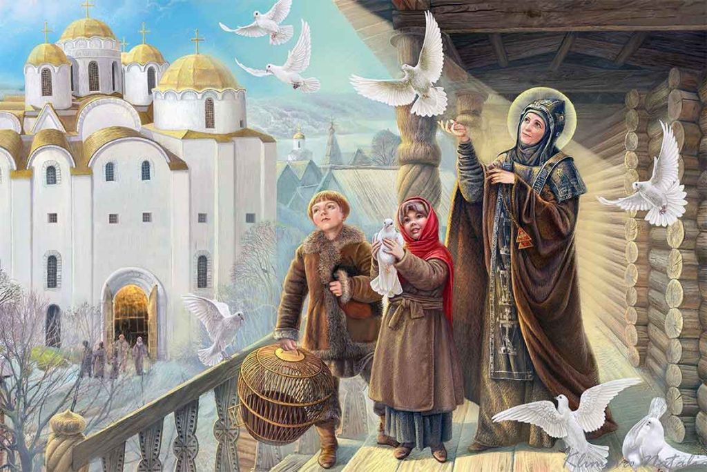 Бальмонт - Благовещение в Москве, иллюстрация