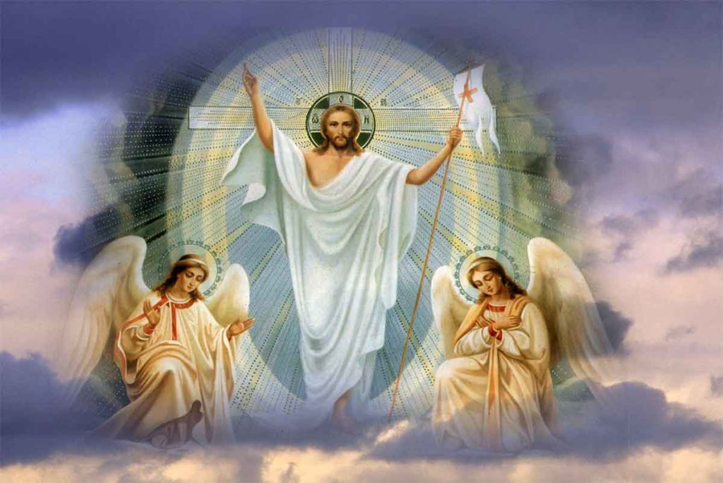 Фет - Христос воскресе, иллюстрация