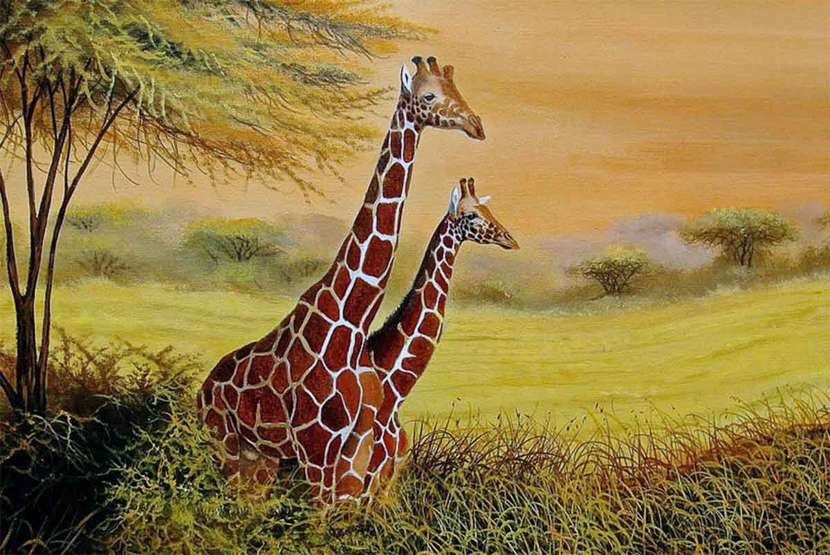 Жираф - Гумилев, иллюстрация