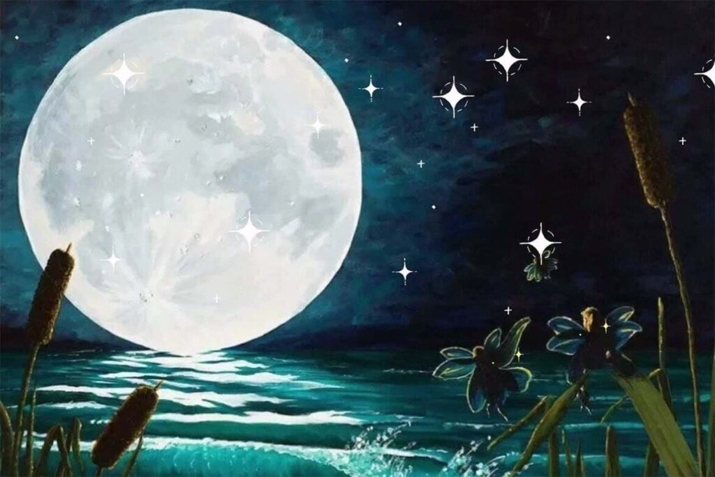 Маяковский - Лунная ночь, иллюстрация