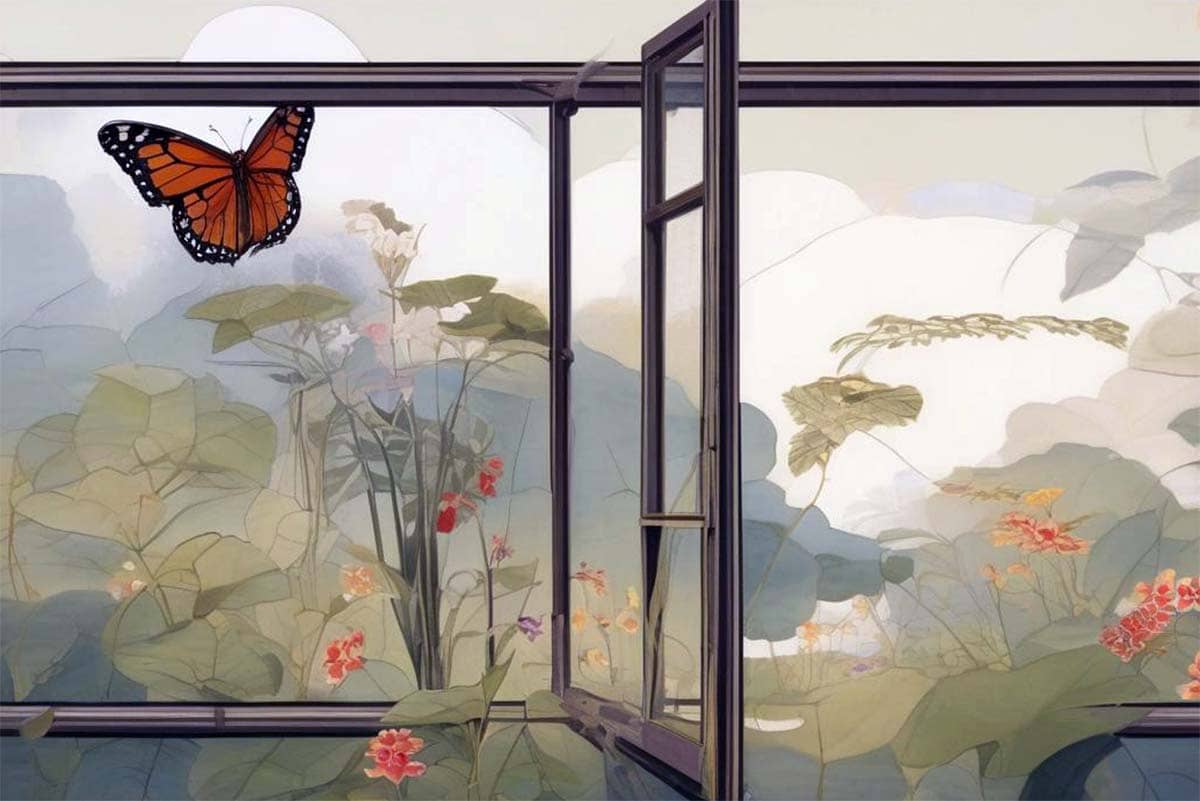 Бальмонт - Бабочка, иллюстрация