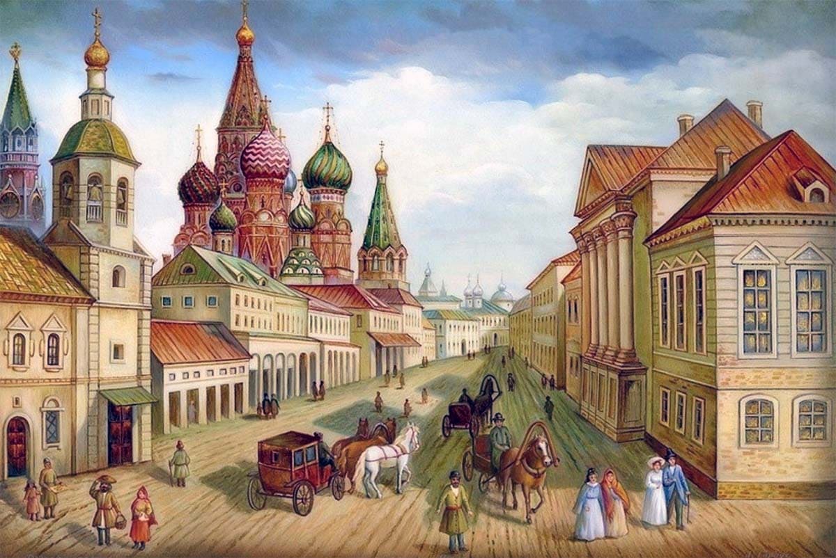 Брюсов - Стародавняя Москва, иллюстрация