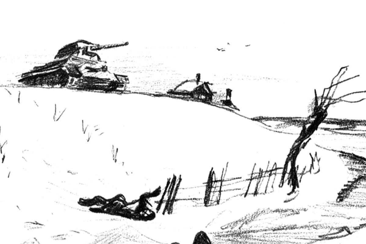 Симонов - Зима сорок первого года, иллюстрация