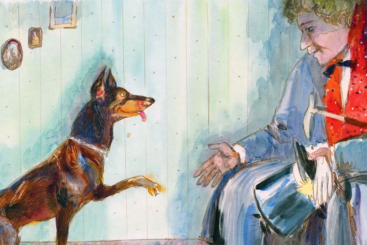 Есенин - Собаке Качалова, иллюстрация