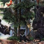 Пушкин - Сказка о медведихе, иллюстрация