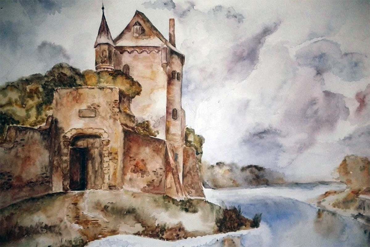 Гейне - Прекрасный старинный замок, иллюстрация
