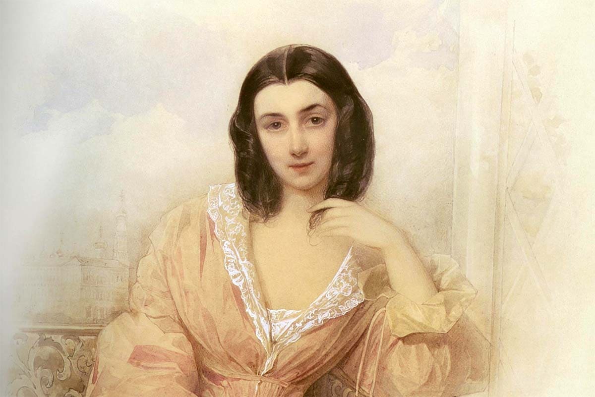 Она поет, и звуки тают - Лермонтов, портрет Бартеневой