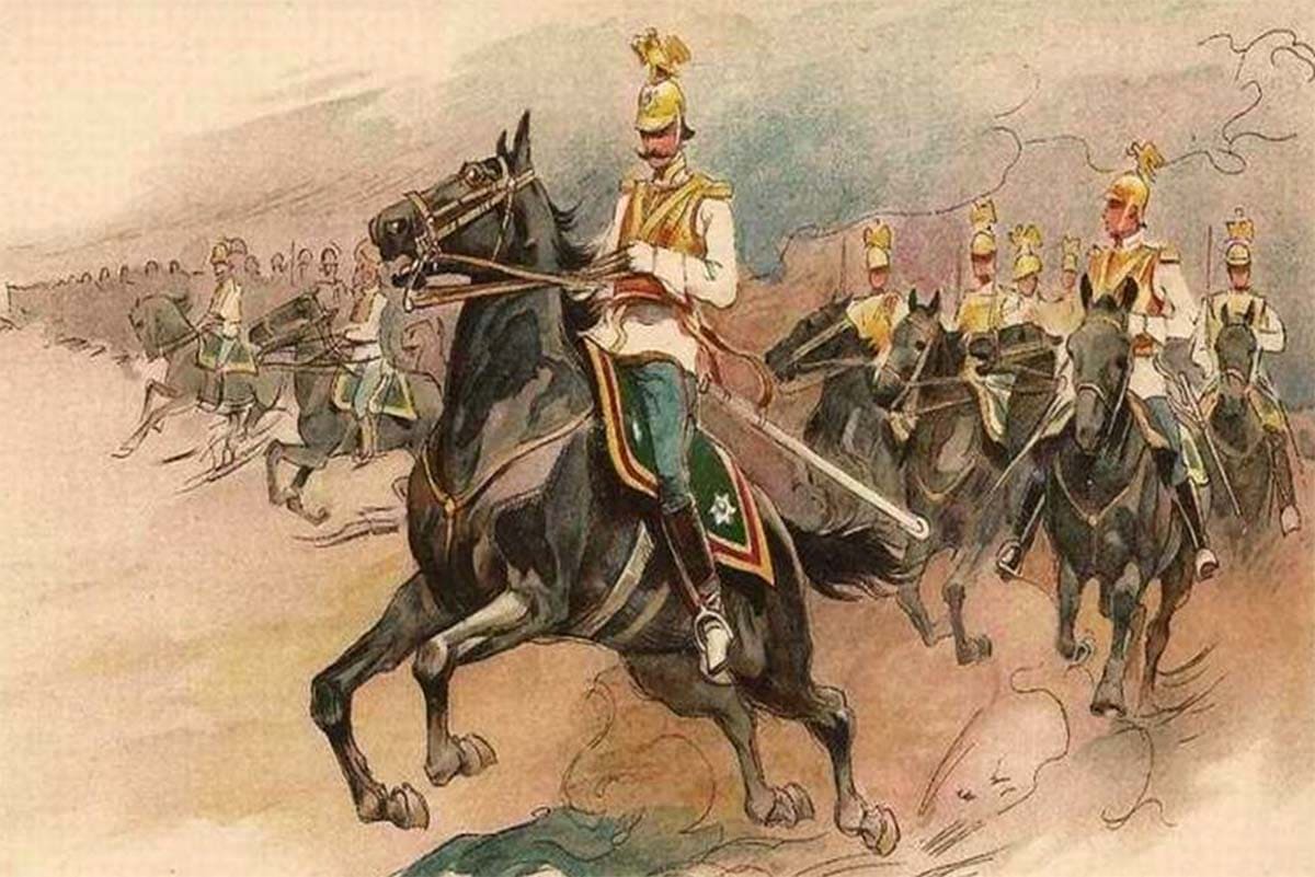 Окуджава - Песенка кавалергарда, иллюстрация